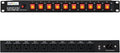 10 Outlet Horizontal 1U PDU Rack Mount Power Strip - Surge Protection,10 Individual Led Switches，AC 100V-240V-15A.for Network Server Racks, 6 ft Heavy Power Cord, ETL Listed