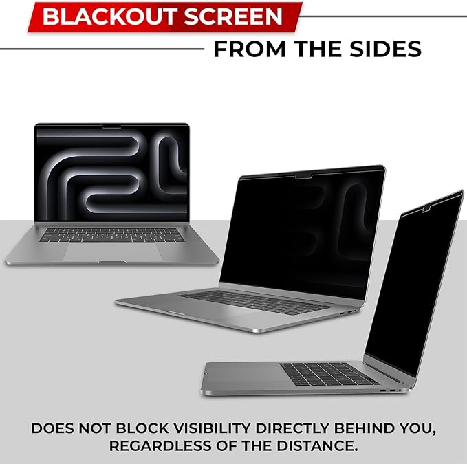 Magnetic Privacy Screen for MacBook Pro 16 Inch (2021-2024, M1, M2, M3, M4, Pro, Max) Removable Laptop Privacy Filter Shield and Protector