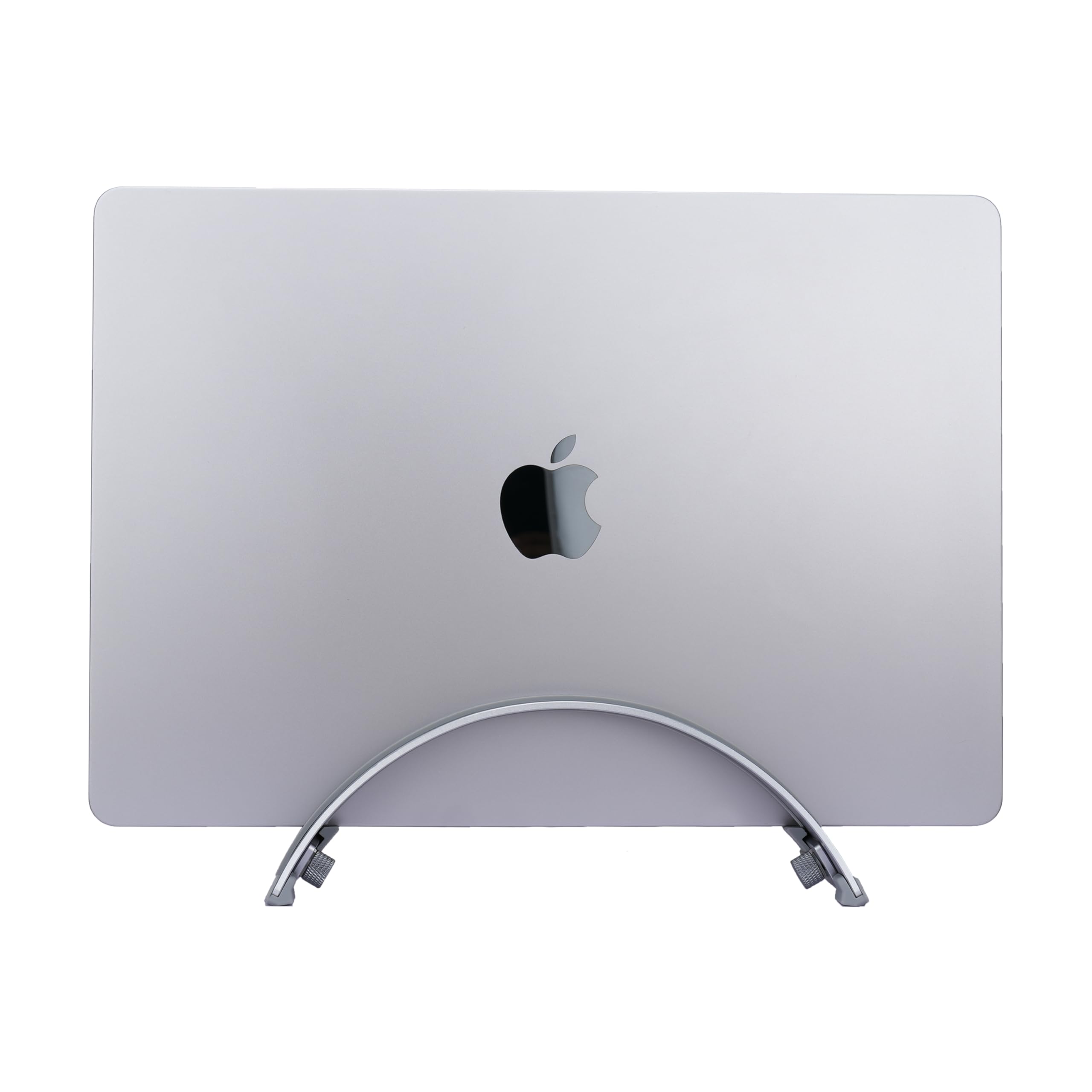 Psitek Adjustable Vertical Laptop Stand - 6061 Aluminum, CNC Precision, Anodized Finish, Fits All Laptops Including 17-inch, Ventilated Design, Anti-Slip Silicone Pads, ARC Shaped Stands