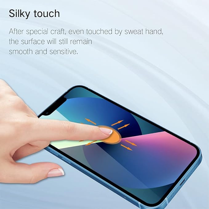 PERFECTSIGHT Compatible for iPhone 14 Plus, iPhone 13 Pro Max Screen Protector 6.7 Inch 2 Pack HD Clear Premium Tempered Glass Case Friendly 9H Hardness Bubble Free Easy Installation