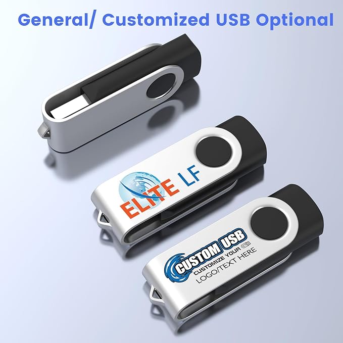 ABLAZE 512MB Flash Drives 500 Pack, USB 2.0 Thumb Drives Bulk Swivel Memory Stick Bulk USB 500 Pack Pendrives 512MB (Black)