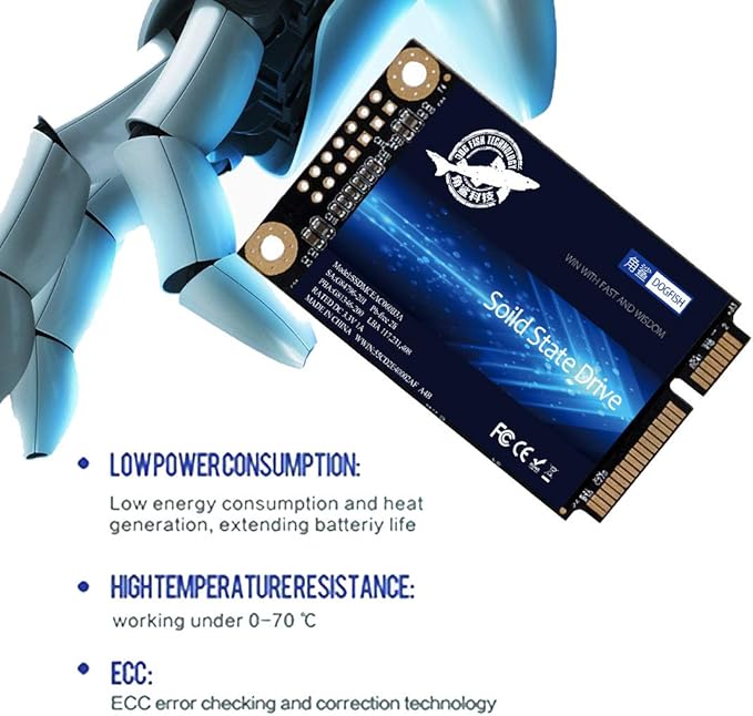 SSD mSATA 60GB Dogfish Internal Solid State Drive High Performance Hard Drive for Desktop Laptop SATA III 6Gb/s mini sata ssd(60GB MSATA)