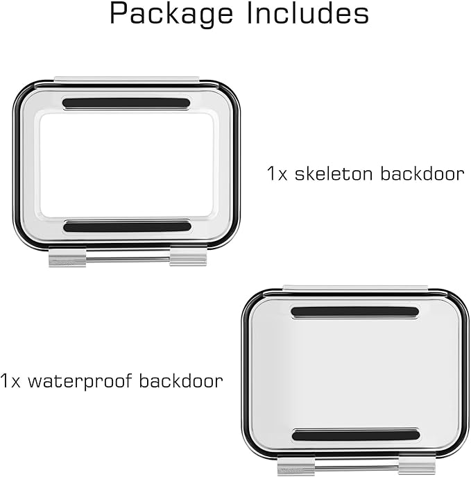 Housing Case Waterproof & Skeleton Backdoor Protective for GoPro Hero 13 12 11 10 9 Action Camera Standard Size
