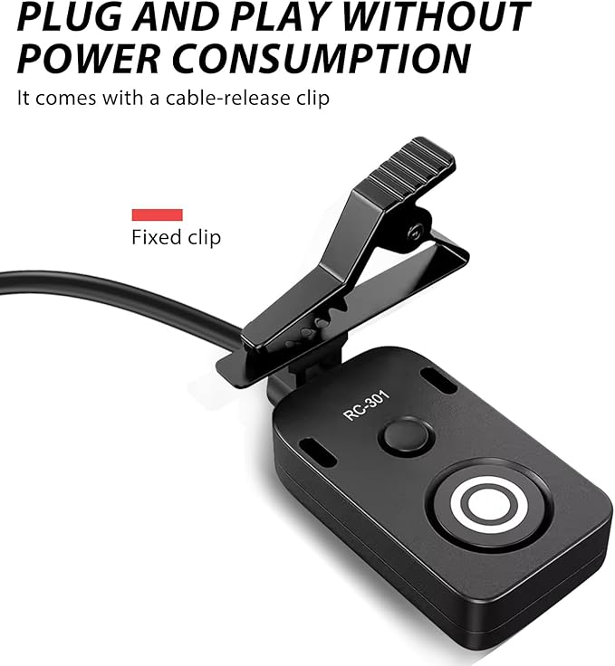 Small Release Shutter Remote Control Cable RC-301 S2 for Sony Support Video Camera Cable a7m4 a7r4 a7r2 r3 m2 a9 a1 a6600 a6500 (500cm/196in)