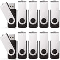 KEXIN 20 Pack 8GB Flash Drive 8G Bulk USB Thumb Drive USB Stick Jump Drive USB 2.0 Flash Drive with Led Indicator, Black