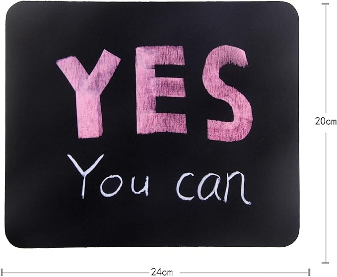 Mouse Pad, Gaming Mouse Pad, Non-Slip Rubber Base Mouse Mat with Designs for Laptop, Computer & Office, 9.5 x 7.9 x 0.12 inches (Yes You Can)