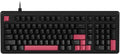 FIRSTBLOOD ONLY GAME. AK980 Wired Mechanical Keyboard, 101Keys Full Layout, Gasket Mount, Hot-Swappable USB Gaming Keyboard with Red Switches, Anti-Ghosting, Black-Red