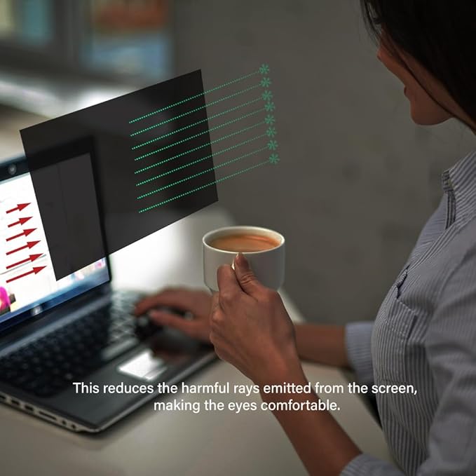 20.0 Inch - 16:9 Aspect Ratio - Computer Privacy Screen Filter for Widescreen Monitor - Anti-Glare - Anti-Scratch Protector Film - Please Measure Carefully