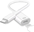 USB C to Lightning Headphone Audio Adapter, Type C Male to Female Lightning Earphone Converter with Charge/Data Transfer, Compatible with iPhone 17/16/15 Plus/Pro/Max, iPad Pro/Air 6/5/4, MacBook