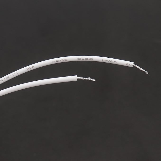 Recessed Wired Security Window Door Contact Sensor, Normally Open NO, Door Alarm Magnetic Reed Switch with 2 Wire, ABS White, RC-36