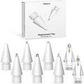 Inesore 8 Styles Replacement Tips for Apple Pencil Pro,Multiple Options Metal Durable Nibs Accessories for Apple Pencil Pro/2nd Generation/1st Gen/USB-C (8 Pack)