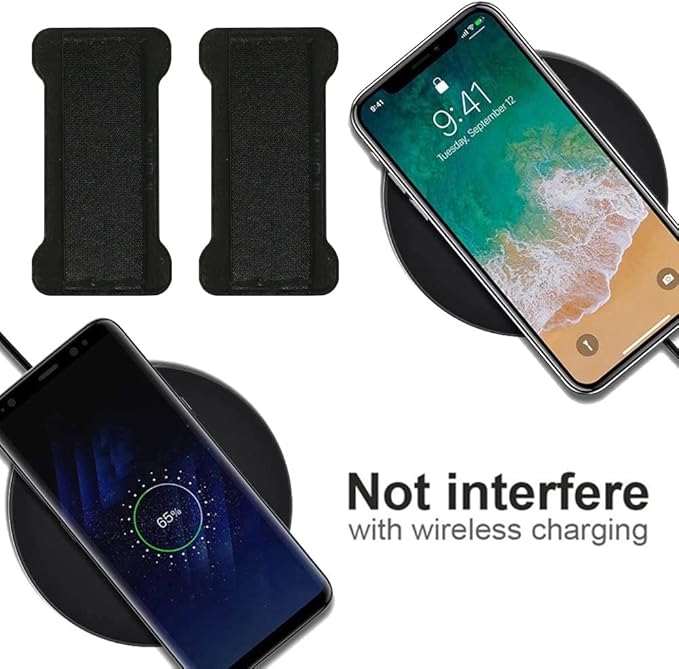Phone Grip Holder for Hand, Universal Finger Strap Phone Holder, Finger Selfie Grip Compatible with Most Smartphones - 3Pack(Black)