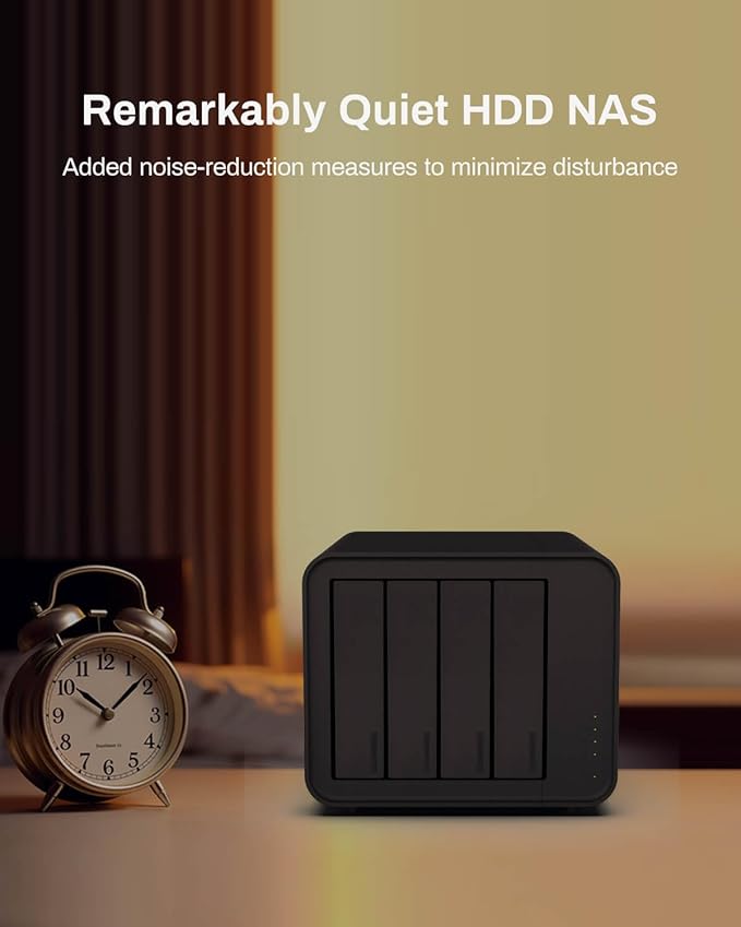 TERRAMASTER F4-424 NAS Storage 4Bay - N95 Quad-Core CPU, 8GB DDR5 RAM, 2.5GbE Port x 2, Network Attached Storage with High Performance (Diskless)