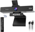 Zoom Certified, NexiGo N950P (Gen 2) 4K Zoomable Webcam, RF Remote, Sony_Starvis Sensor, 5X Digital Zoom, Pro Web Camera with Dual Stereo Mics, for Zoom Skype Teams Twitch