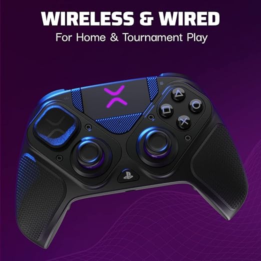 PDP Victrix Pro BFG Wireless Gaming Controller for Playstation 5 / PS5, PS4, PC, Modular Esports Gamepad, Remappable Buttons, Customizable Triggers/Paddles/D-Pad/Fightpad, PC App, Black