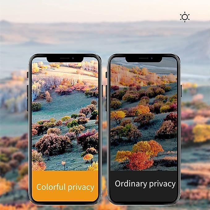 for iPhone 11/iPhone xr Privacy Colorful Screen Protector - Privacy screen,Anti-Blue Light,Anti-Glare,Anti-Scratch,Filter Screen Ultraviolet Colorful Screen Protector