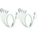 2 Pack Charging Cable for Apple Watch Charger/Samsung/iPhone Charger,Car/Office/Camping/Travel Essentials,Type C Cable Cord for iWatch Ultra/10-2/iPhone 16-11/Samsung S25-S20,iPad,airPods-Green