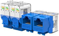 AMPCOM CAT6 Keystone Jack Tool-Less RJ45 UTP, No Punch-Down Tool Required Module Coupler -12-Pack Blue