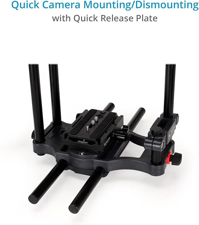 Power DSLR Camera Cage for DSLR DSLM Cameras Only. Adjustable Handles & 15mm Rod Adapter. Tripod Compatible. Comes with Quick-Release Plate (FC-CTH)