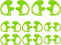 Silicone Replacement Earmold for Motorola/Baofeng/Retavis Radios - Police Walkie Talkie & Law Enforcement Soft Earpiece Inserts (8 Pair, Green - 2L/4M/2S)