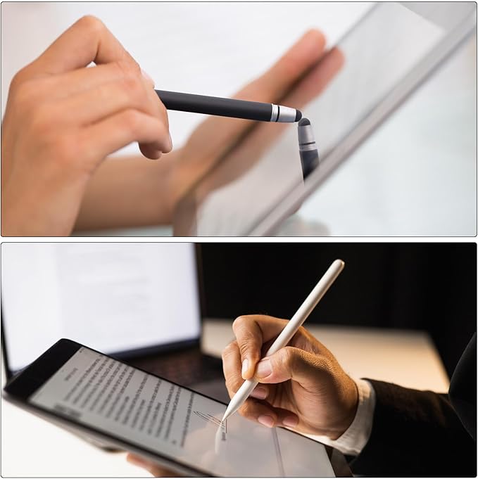 MECCANIXITY 12pcs 7.5mm Stylus Pen Fine Tips Conductive Fiber Capacitive Touch Screen Pens Tip Universal Replacement