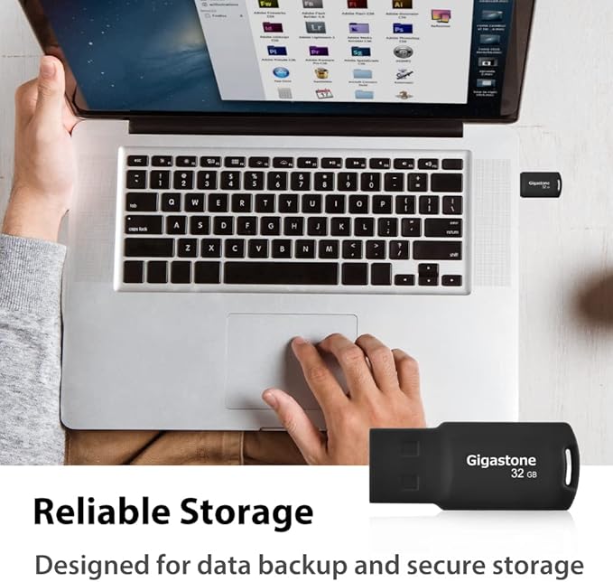 GIGASTONE V70 32GB 10-Pack USB 2.0 Flash Drive Thumb Drive Memory Stick Pen Drive Capless Design Pen Drive