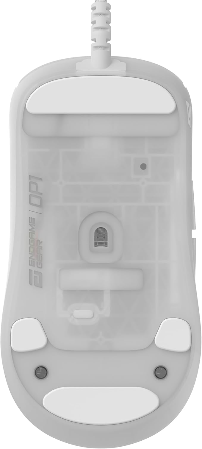 ENDGAME GEAR OP1 RGB Gaming Mouse - Precision Sensor, Kailh GX Switches, White Frost, RGB Lighting, White Frost