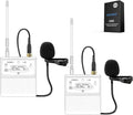 NEEWER Lapel Lavalier Microphone (2 Pack), Wired Clip On Omnidirectional Condenser Lav Mic Compatible with Rode Wireless GO II DJI Wireless Mic Transmitter for Stage YouTube Video Live Stream, CM5