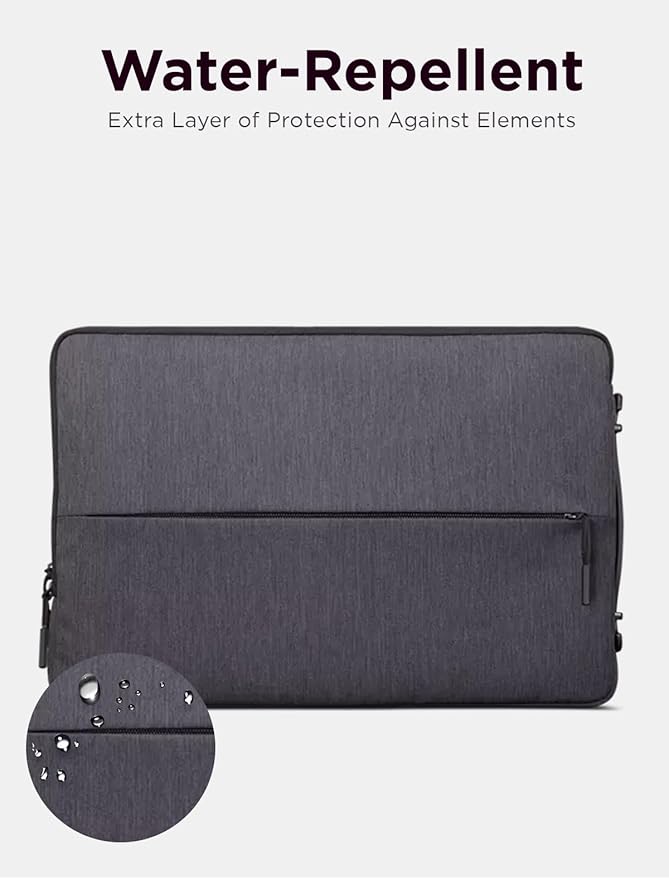 Lenovo Digital Pen 2 (Laptop) - Ultra-Tactile Response & Urban Sleeve for 14-inch Laptop/Notebook/Tablet - Water Resistant - Padded Compartments, Zippered Accessory Storage