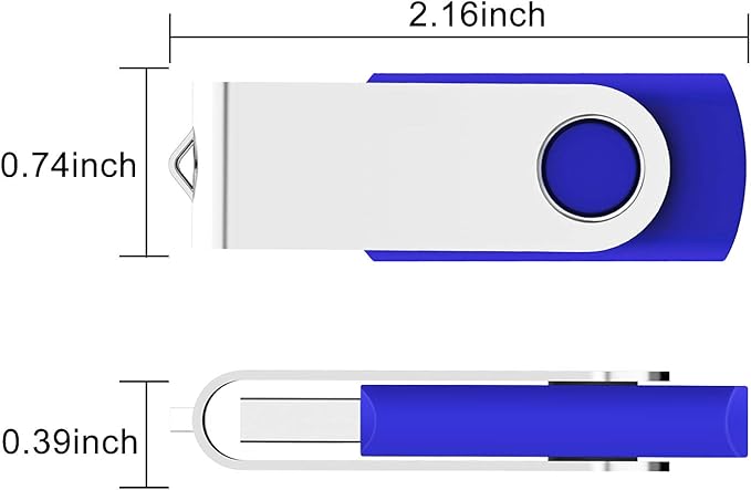 KEXIN 64GB USB Flash Drives 10 Pack - Thumb Drive USB Stick Jump Drive USB 2.0