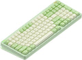 nuphy Halo96 V2 Wireless Keyboard,Gasket Structure,96% Hot Swappable Gaming Keyboard, 99 Kyes RGB Backlit Mechanical Keyboard, Support QMK/VIA,Bluetooth/USB-C/2.4GHz-Green,Silent Red Clear-Top (45gf)