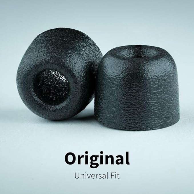 Comply 100 Core Series | Memory Foam Replacement IEM Ear Tips for Etymotic, Westone, Klipsch & More | Superior Noise Isolation, Ultimate Comfort, Secure Fit | TechDefender, Black, Small (3 Pairs)