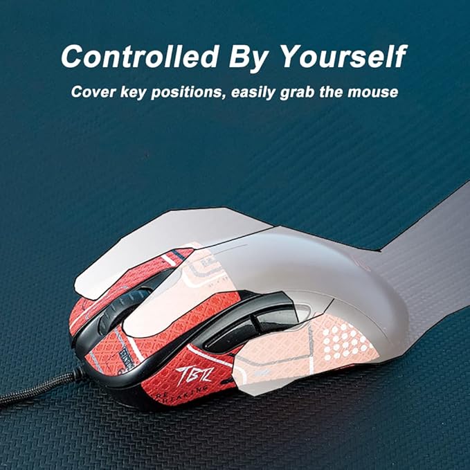 Grip Tape for Lamzu Atlantis Maya - Anti-Slip,Enhanced Control, Sweat Resistance,Improves FPS Gaming Grip & Mouse Protection [Pre-Cut] Printsteam Pink 0.5mm