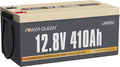 Power Queen 12.8V 410Ah LiFePO4 Battery, 5248Wh Energy Lithium Battery Built in 250A BMS,4000+ Cycle Times and 10-Year Lifetime,Ideal for Solar System,RV,Home Backup,Off-Grid