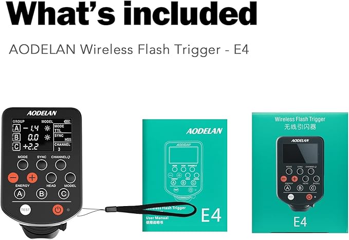 AODELAN TTL Wireless Flash Trigger for Canon Cameras, Support 1/8000s HSS Function; Replace P-rofoto Air Remote TTL-C