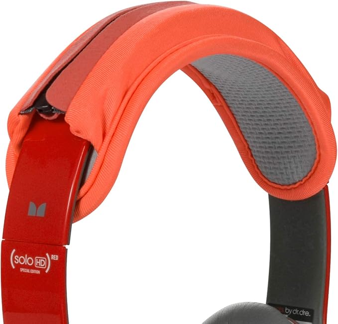 TXEsign Universal Replacement Headband Cushion Pad Cover Protector Compatible with ATH M50X, QC 35i/35ii, QC25, Solo 2/Solo 3, Studio 2/3 Headphones (Orange)