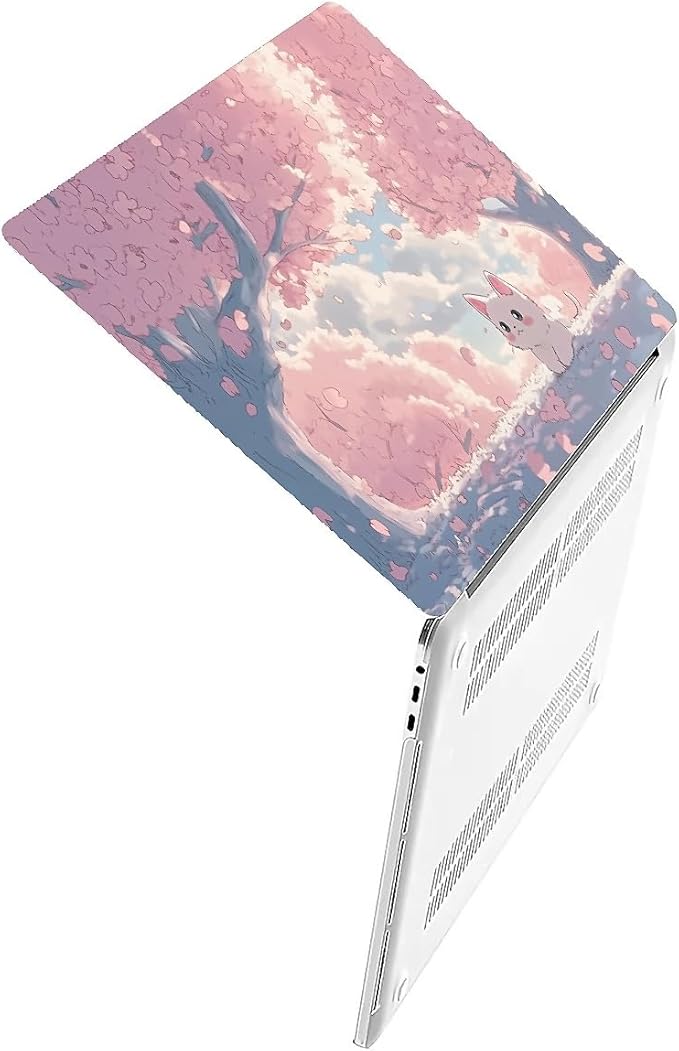 Compatible with MacBook Air 13.3 13.6 Inch Case 2022 2021 2020 2019 Plastic Hard Shell Case Cover,13.3 Air (A1932/A2179/A2337), Cute Cat