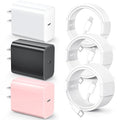 for iPhone 14 13 12 11 Fast Charger, [MFi Certified] 3 Pack 20W USB C Charger Block with 3FT&6FT&10FT USB C to ightning Fast Charging Cable Compatible with iPhone 14/13/12/11/Pro/Pro Max/Xs/Xr/X