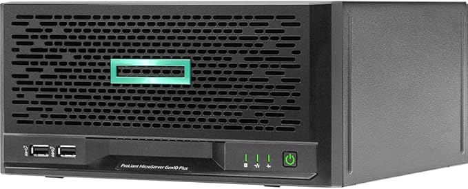 Hewlett Packard Enterprise HPE ProLiant MicroServer Gen10 Plus v2 Ultra Micro Tower Server, Xeon E-2314 4-Core 2.8GHz, 32GB DDR4 Memory, 8TB SSD Storage, iLo, Windows Server 2022 Standard