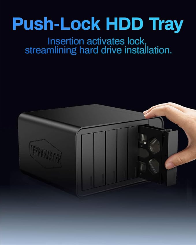 TERRAMASTER F6-424 Max NAS Storage - 6Bay Core i5 1235U 10-Cores 12-Threads, 8GB DDR5 RAM, Dual 10GbE Ports, Network Attached Storage Peak Performance for Business (Diskless)