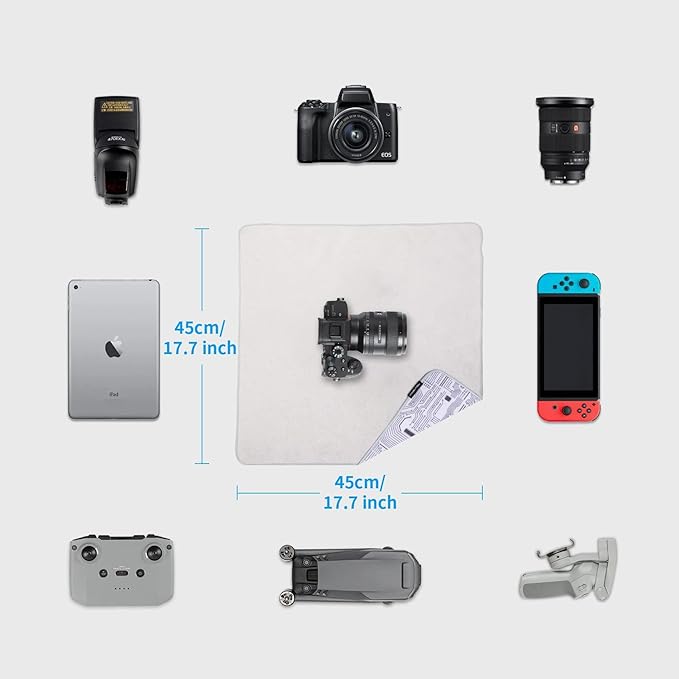 PGYTECH Protective Wrap, Anti-scratch Lens Wrap, Lens Protector, Magic Self-Adhesive Cloth Protective Wrapper for DSLR/Camera/Phone/Accessories