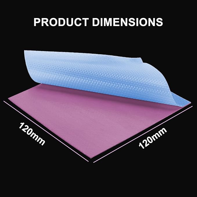 Maxtor Thermal Pad 16.8 W/mK,Thermal Pads for GPU/CPU/LED/Cooler,Excellent Heat Conduction，High Temperature Resistance (120x120x1.5mm（1pcs）)