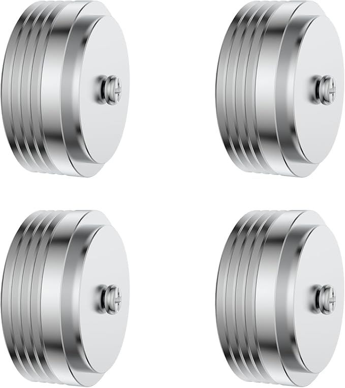 Audiocrast IF3917S HiFi Speaker Isolation Feet Pads 4PCs Aluminum 39x17mm Silver Speaker Shock Absorber Vibration Dampener Floor Protector for Audio Speaker Subwoofer CD DVD Amplifier Turntable DAC
