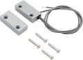 Magnetic Reed Switch Wired Surface Mount Normally Open/Closed NC/NO Contact Sensor Alarm Magnetic Door Switch with 3 Wires, Zinc Alloy Sliver, MC-51