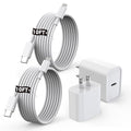 [Apple MFi Certified]10FT Fast iPhone Charger,Extra Long Apple Charger Fast Charging 2Pack 20W USB C Charger Block Plug + 10Foot Lightning Cable Cord for iPhone 14/Pro/Pro Max/Plus/13/12/11/XS/XR/X/SE