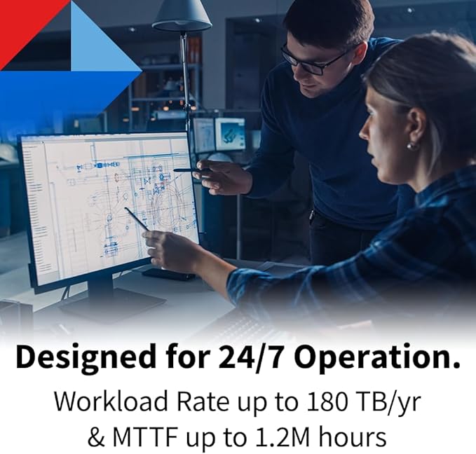 Toshiba N300 10TB NAS 3.5-Inch Internal Hard Drive - CMR SATA 6 Gb/s 7200 RPM 512 MB Cache - HDWG71AXZSTA