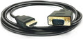 HDMI to VGA Cable, 1080P HDMI Male to VGA Male M/M Video Converter Cord VGA Adapter Compatible w/HDMI Desktop, Laptop, DVD to 15 Pin D-SUB VGA HDTV Monitor Projector - 6Feet