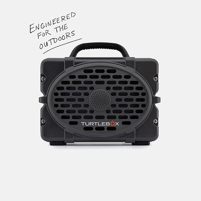 Turtlebox Original Gen 3: Portable Outdoor Bluetooth Speaker – Ultra-Loud (120dB), Waterproof (IP67), Rugged, Impact-Resistant, 3-Day Battery | Party Mode: Unlimited Pairing Stereo, Gray/Pink