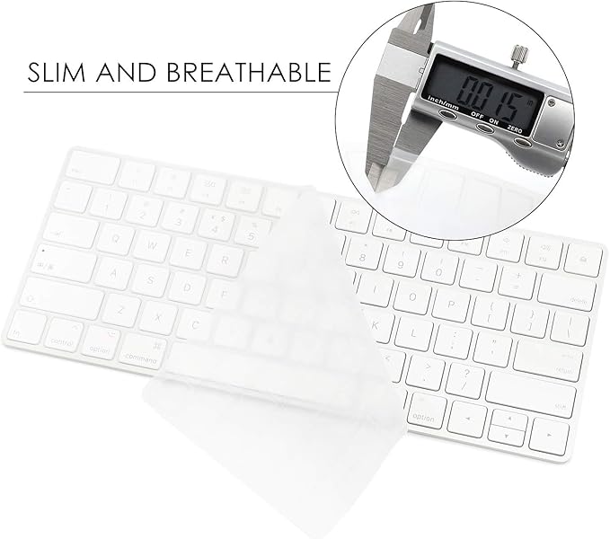 Allinside Transparent Cover for Apple Magic Keyboard (MLA22LL/A) with US Layout
