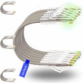 Rapink Patch Cables Cat6/ Cat6a 5ft (24 Pack) Slim, Cat6a Ethernet Patch Cable 50G Support, Snagless Cat 6 Patch Cable for Patch Panel to Switch, Flexiable Cat6 Ethernet Cable Grey